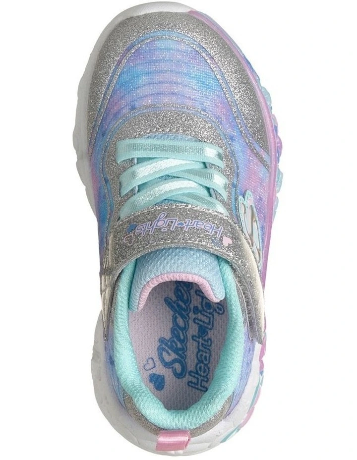 Eternal Heart Lights Infant Sneakers in Silver image 3