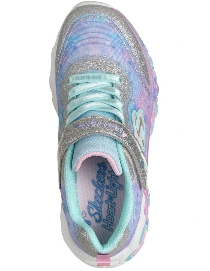 Eternal Hearts Lights Youth Sneakers in Silver image 3