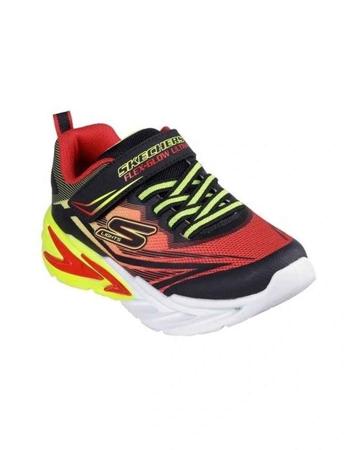 Flex Glow Ultra Youth Sneakers in Black image 4