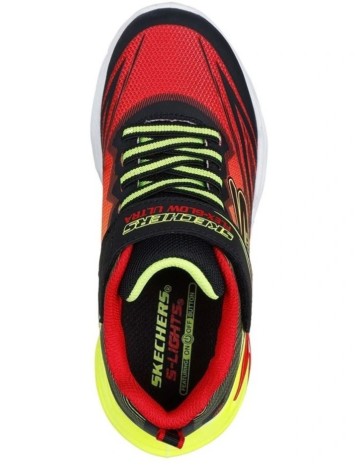 Flex Glow Ultra Youth Sneakers in Black image 5