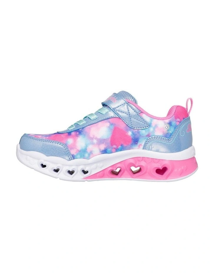 Flutter Heart Lights Blurred  Sneakers In Blue image 2