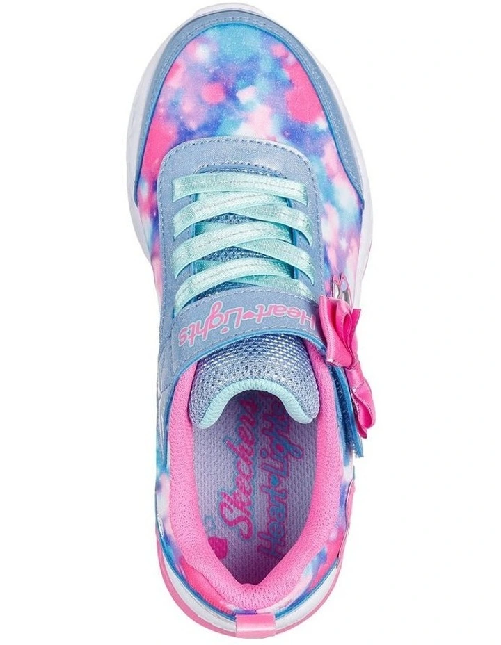 Flutter Heart Lights Blurred  Sneakers In Blue image 3