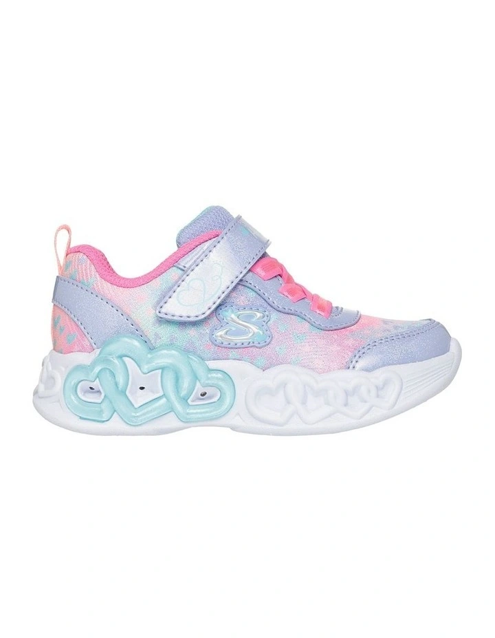 Infinite Heart Lights Infant Sneakers In Lavender image 1