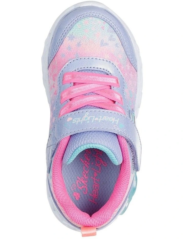 Infinite Heart Lights Infant Sneakers In Lavender image 3