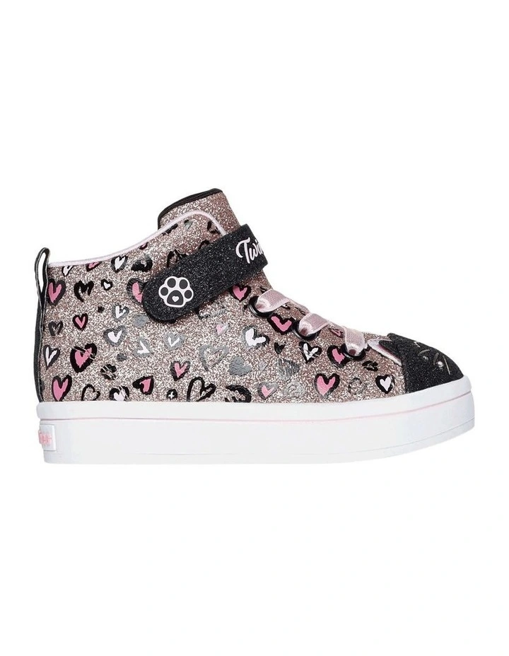 Twinkle Toes Twi-Lites 2.0 Kitty Infant Sneakers in Old Rose image 1