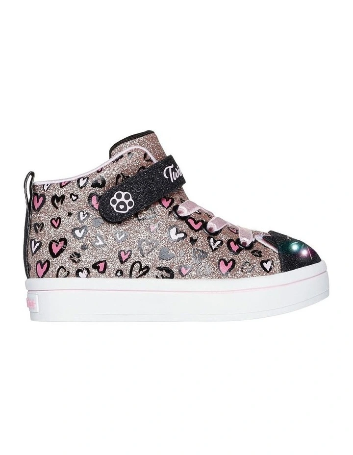 Twinkle Toes Twi-Lites 2.0 Kitty Infant Sneakers in Old Rose image 2