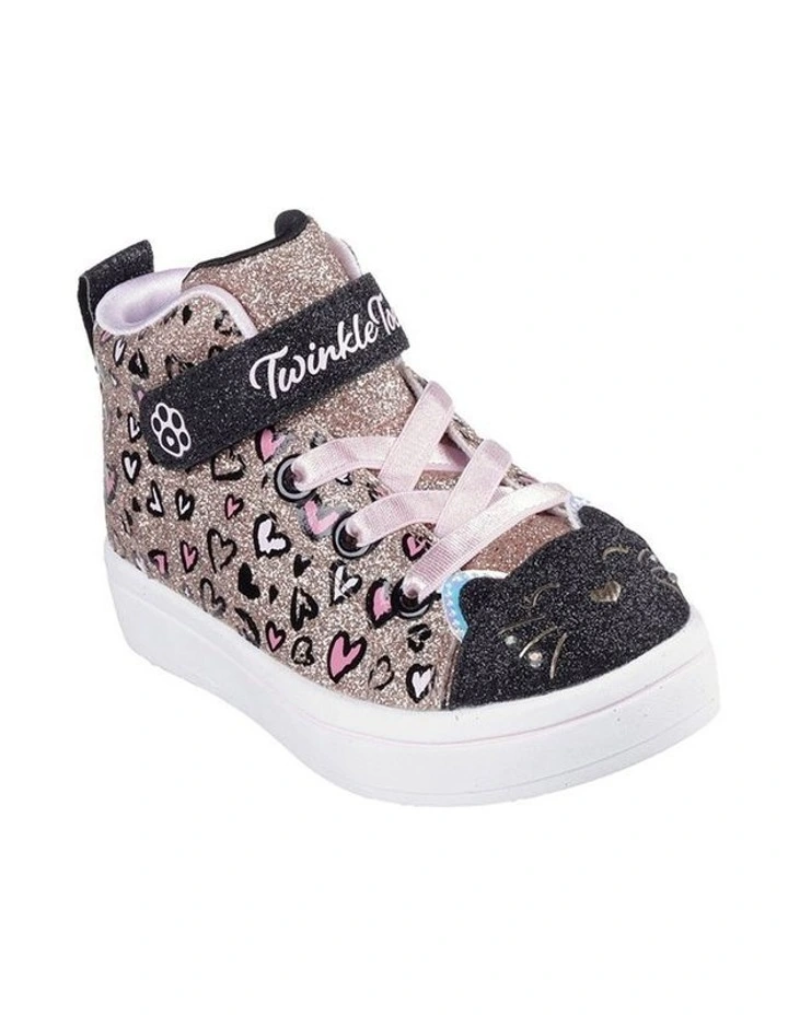 Twinkle Toes Twi-Lites 2.0 Kitty Infant Sneakers in Old Rose image 4
