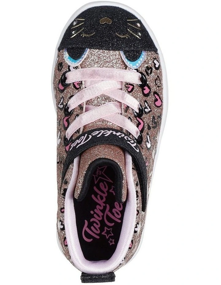 Twinkle Toes Twi-Lites 2.0 Kitty Infant Sneakers in Old Rose image 5