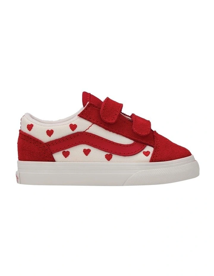 Old Skool V Valentines Infant Sneakers In Red image 1