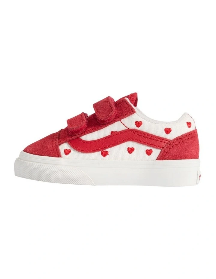 Old Skool V Valentines Infant Sneakers In Red image 2