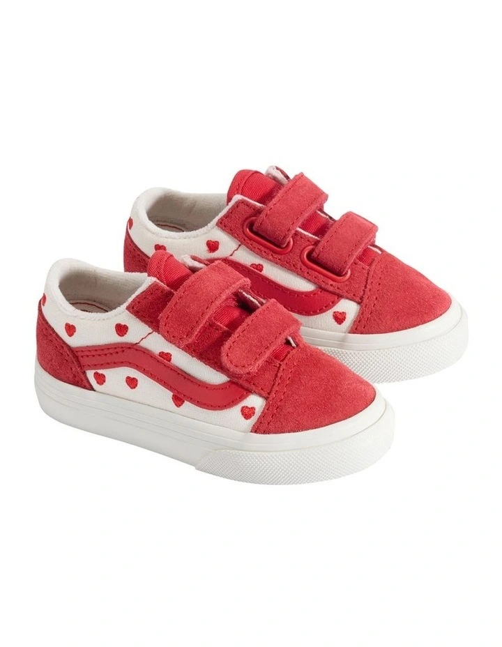 Old Skool V Valentines Infant Sneakers In Red image 3