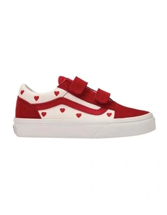 Old Skool V Valentines Youth Sneakers In Red