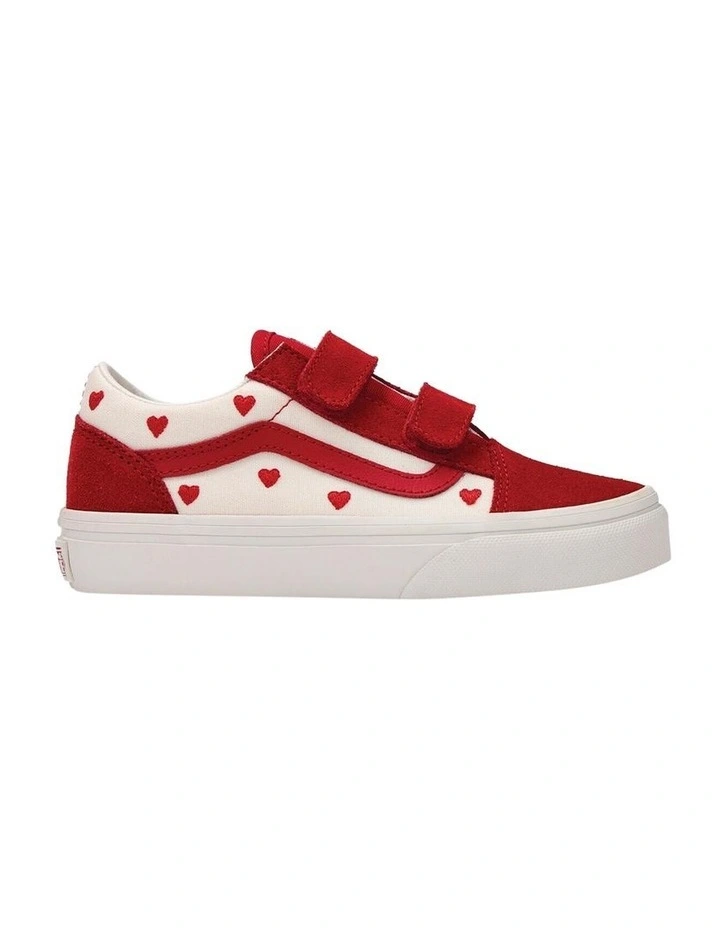 Old Skool V Valentines Youth Sneakers In Red image 1