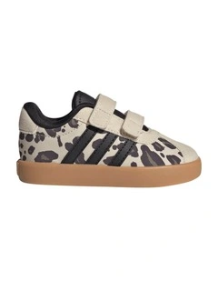 Vl Court 3.0 Self-Fastening Infant Sneakers In Blk/White