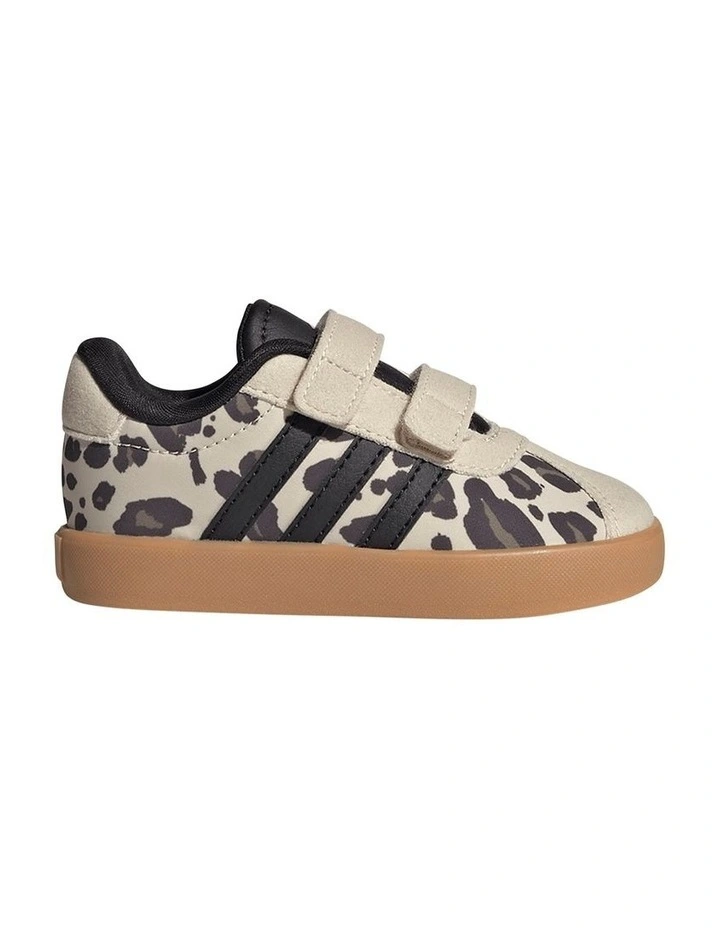 Vl Court 3.0 Self-Fastening Infant Sneakers In Blk/White image 1