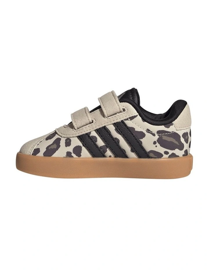 Vl Court 3.0 Self-Fastening Infant Sneakers In Blk/White image 2