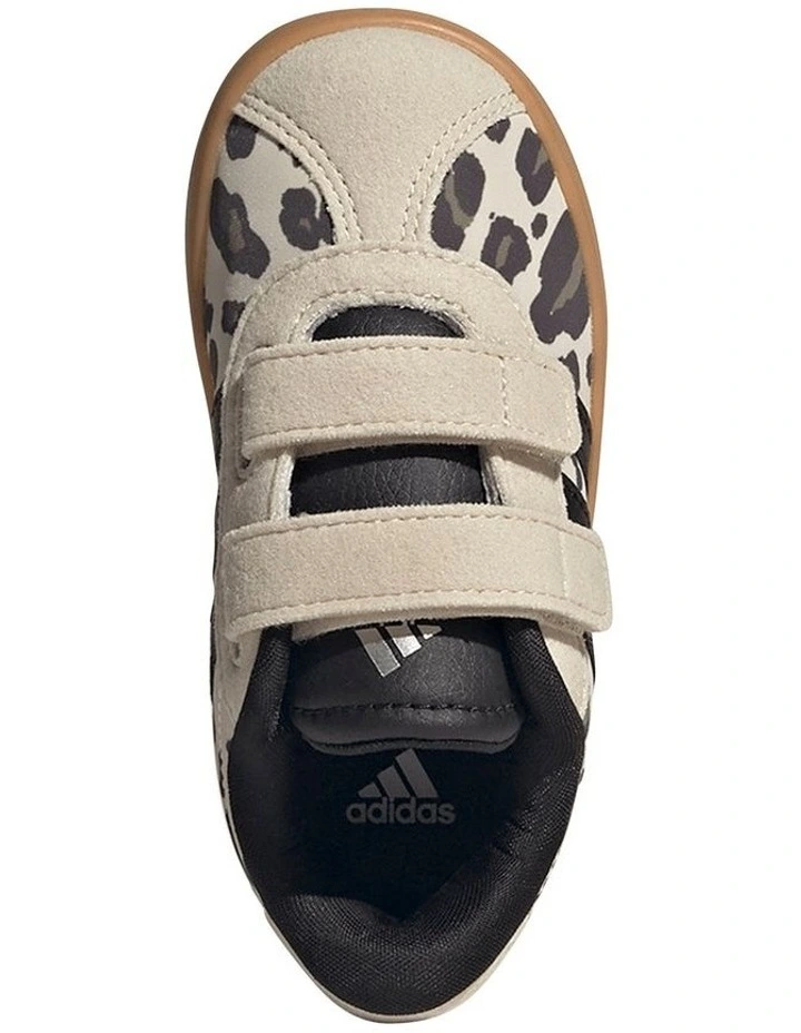 Vl Court 3.0 Self-Fastening Infant Sneakers In Blk/White image 3