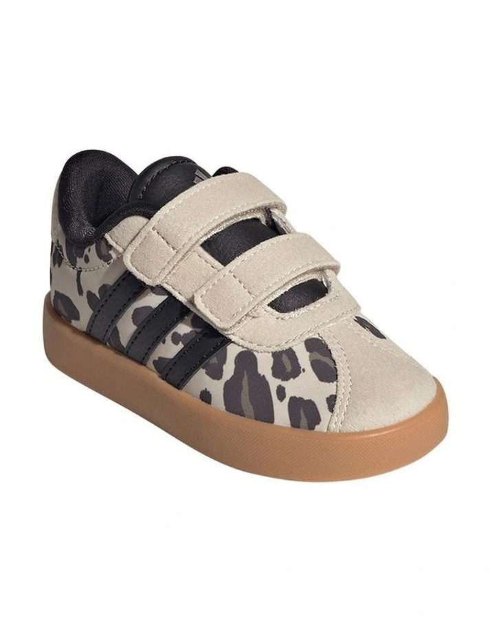 Vl Court 3.0 Self-Fastening Infant Sneakers In Blk/White image 4