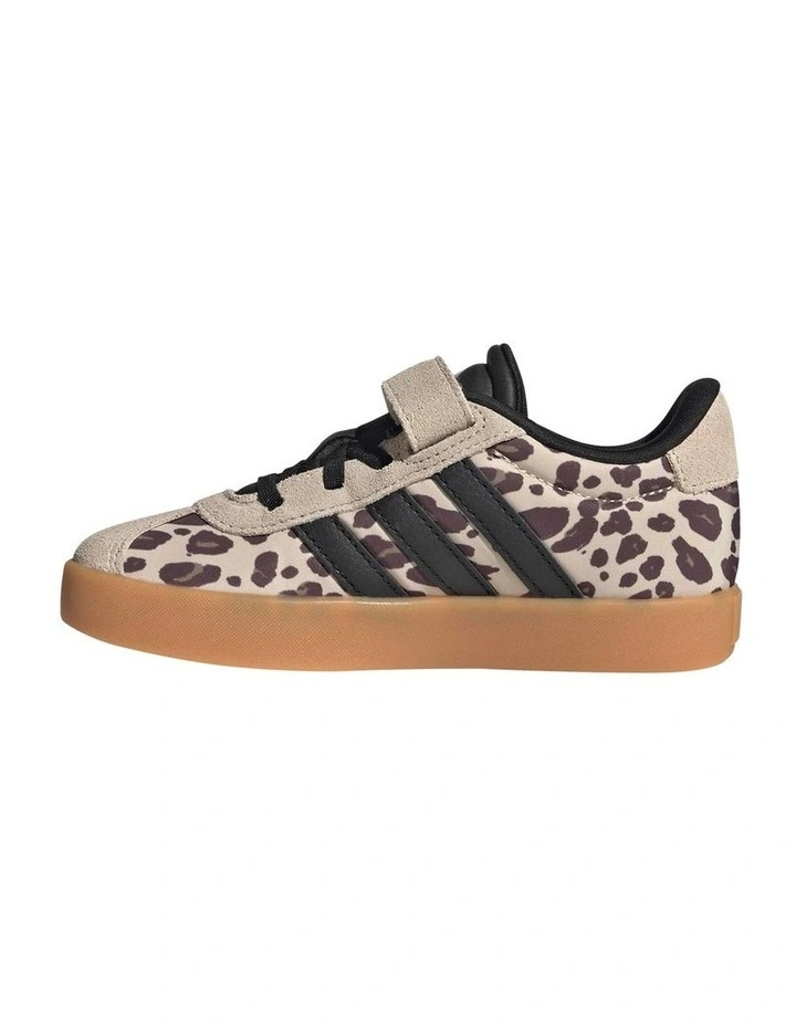 Vl Court 3.0 Self-Fastening Pre-School Sneakers In Blk/White image 2