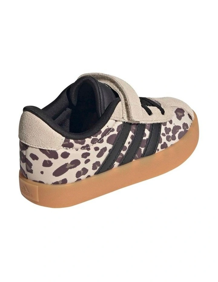 Vl Court 3.0 Self-Fastening Pre-School Sneakers In Blk/White image 5
