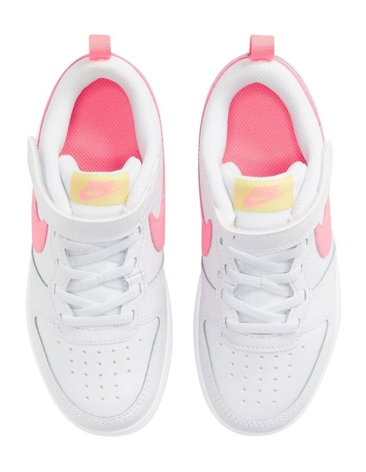 Court Borough Low 2 Pre School Sneakers In White image 3