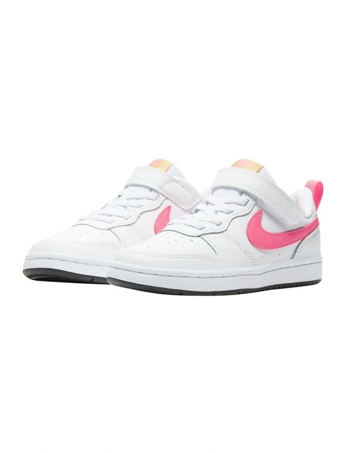 Court Borough Low 2 Pre School Sneakers In White image 4