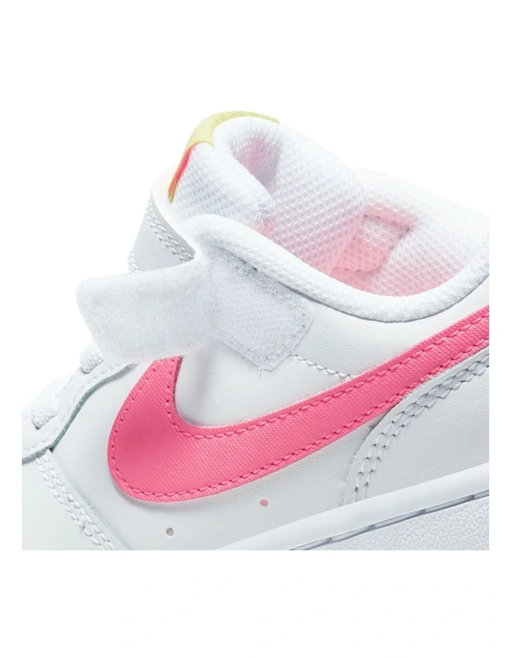 Court Borough Low 2 Pre School Sneakers In White image 5