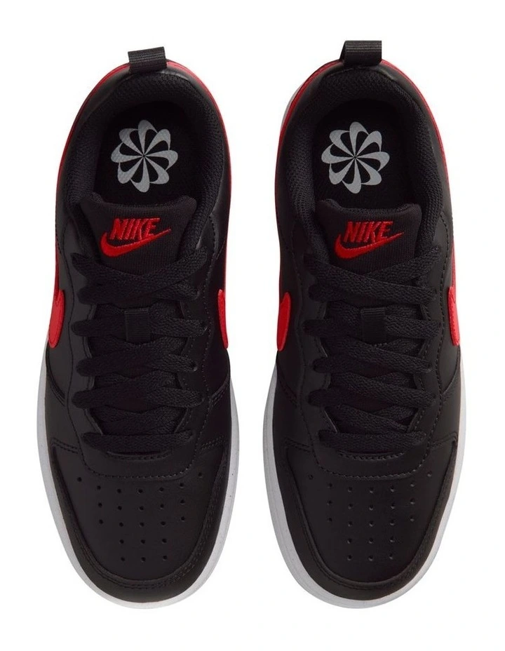 Court Borough Low Recraft Grade School Sneakers In Black image 3