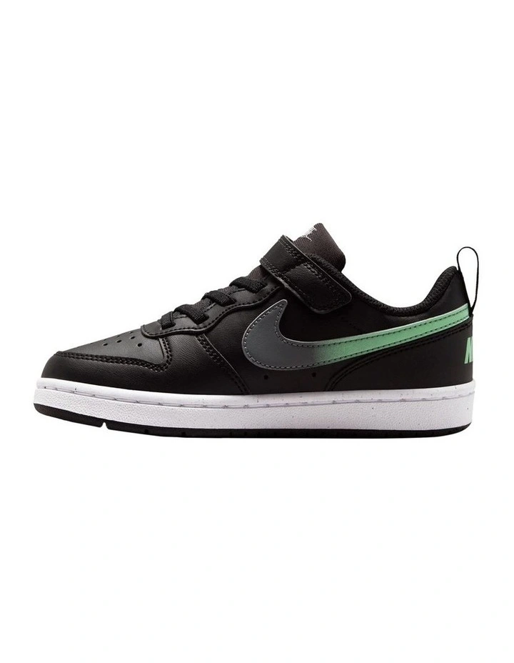 Court Borough Low Fade Pre-School Sneakers In Black image 2