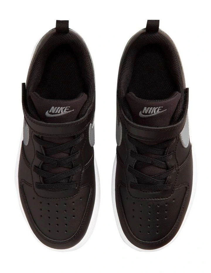 Court Borough Low Fade Pre-School Sneakers In Black image 3