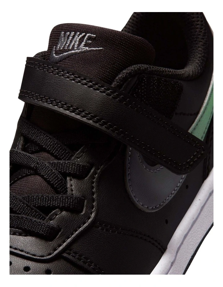 Court Borough Low Fade Pre-School Sneakers In Black image 5