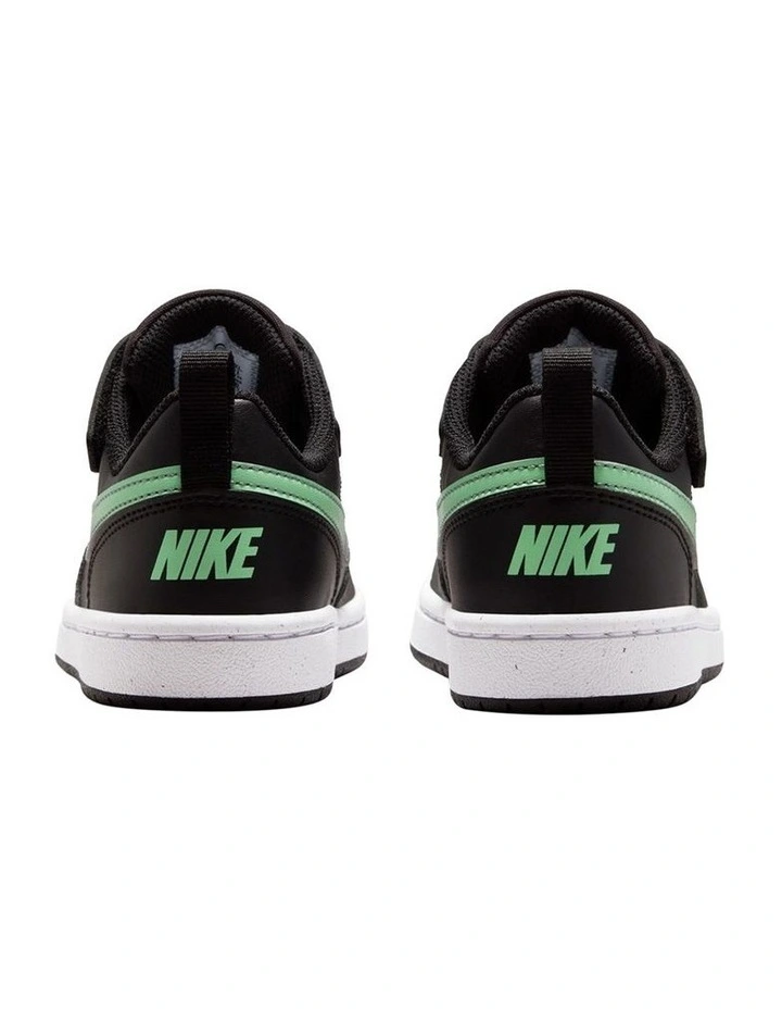 Court Borough Low Fade Pre-School Sneakers In Black image 6