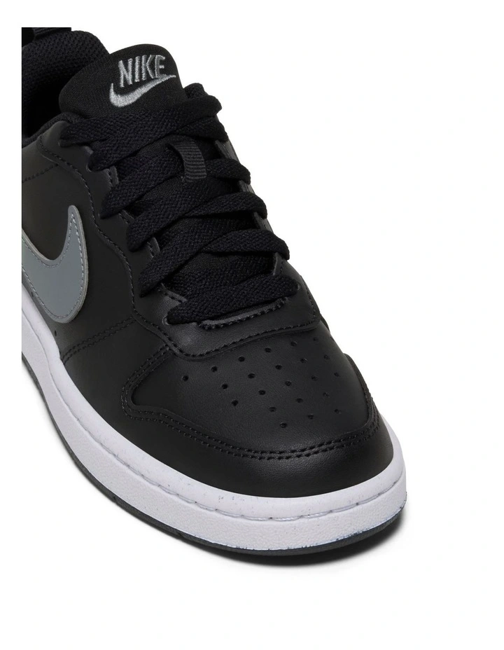 Court Borough Low Fade Grade School Sneakers In Black image 4