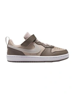 Court Borough Low Pre-School Sneakers In Brown