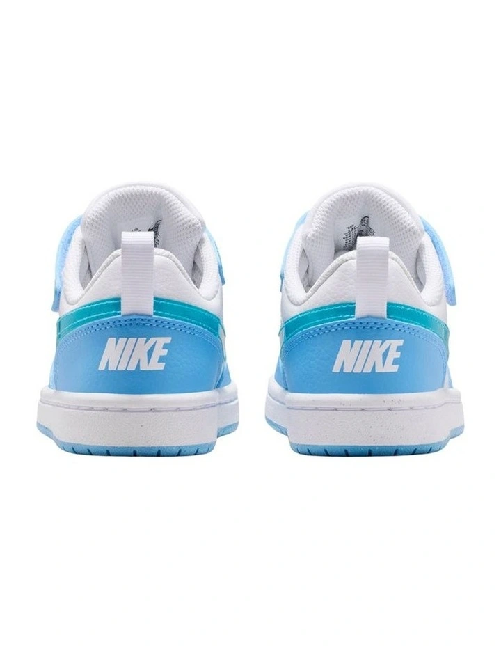 Court Borough Low Pre-School Sneakers In White image 6