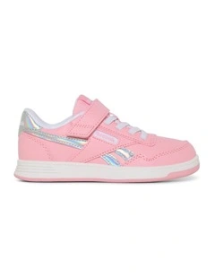 Court Advance Elastic Lace And Top Strap Sneakers In Pink
