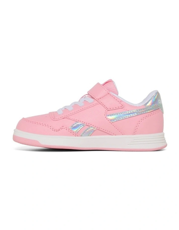 Court Advance Elastic Lace And Top Strap Sneakers In Pink image 2