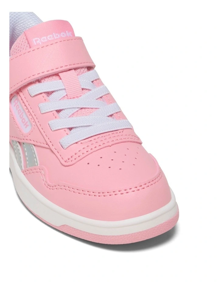 Court Advance Elastic Lace And Top Strap Sneakers In Pink image 4