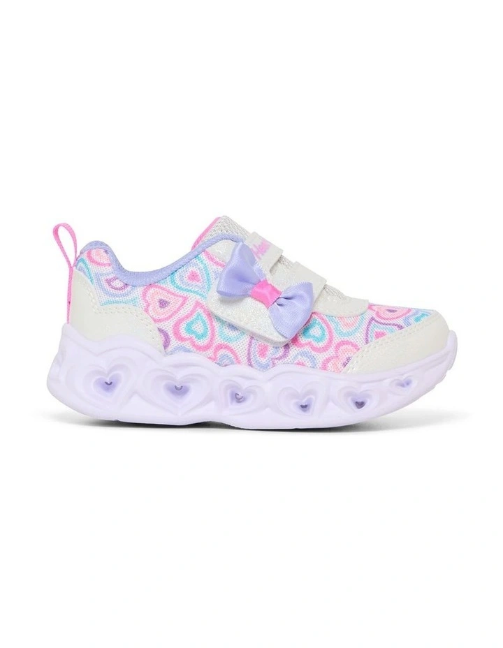 Heart Lights Boogie Land Infant Sneakers in White image 1