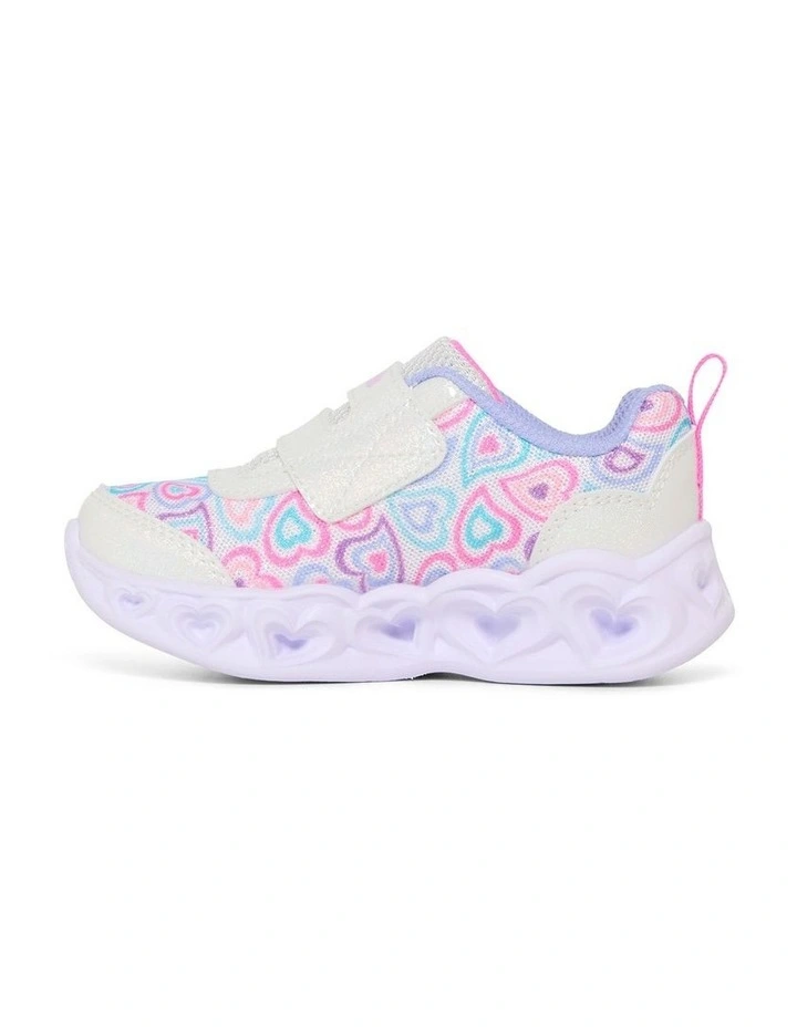 Heart Lights Boogie Land Infant Sneakers in White image 2