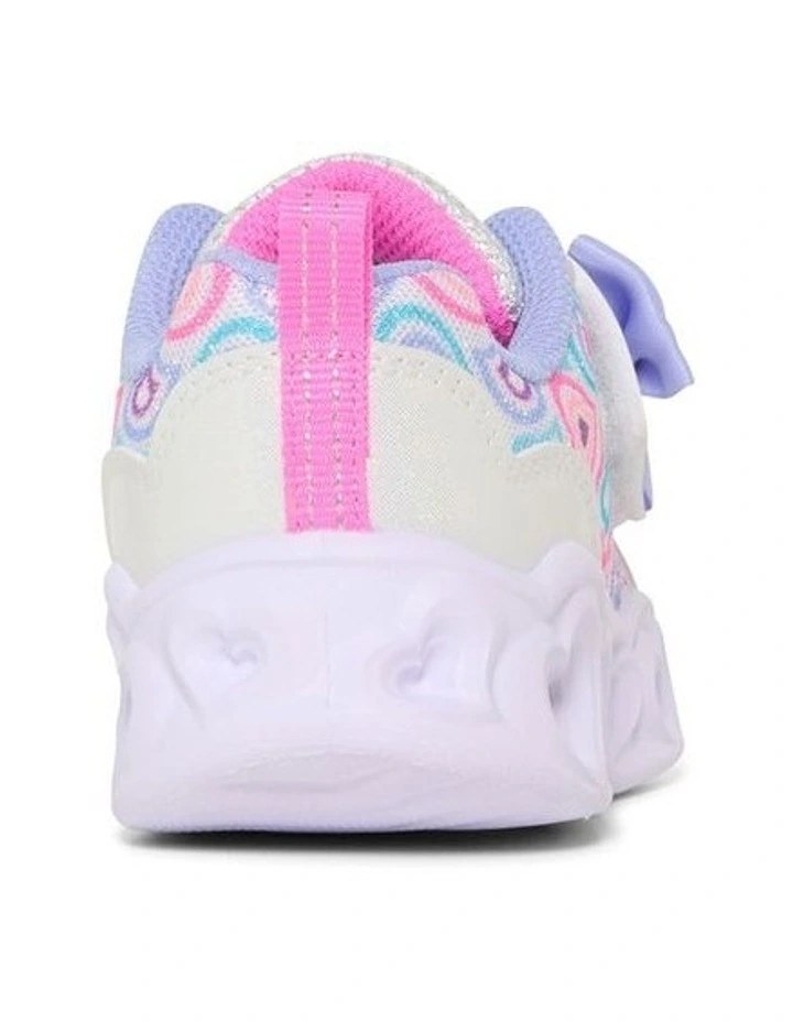 Heart Lights Boogie Land Infant Sneakers in White image 3