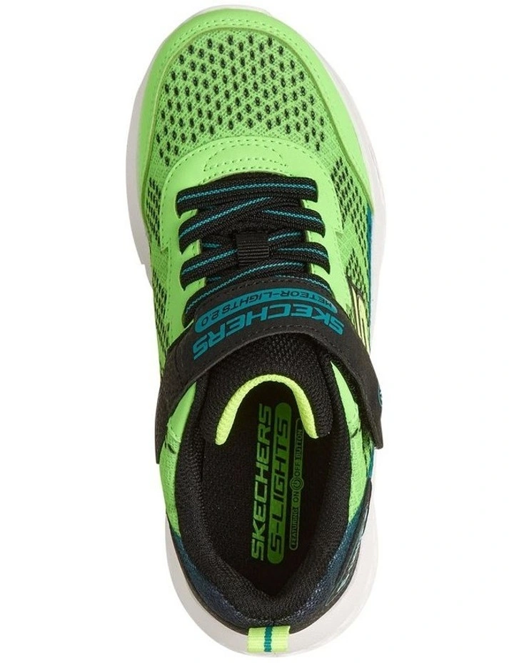 Meteor Lights 2.0 Youth Sneakers In Lime image 3