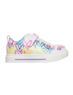 Twinkle Toes Sparks Love Medley Infant Sneakers In White