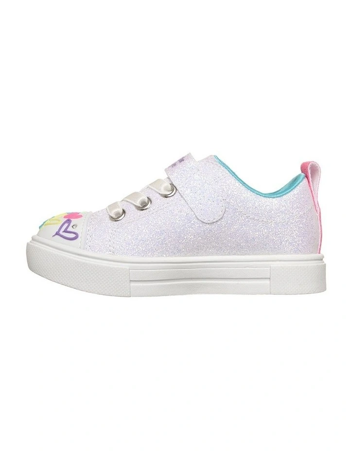 Twinkle Toes Sparks Love Medley Infant Sneakers In White image 2