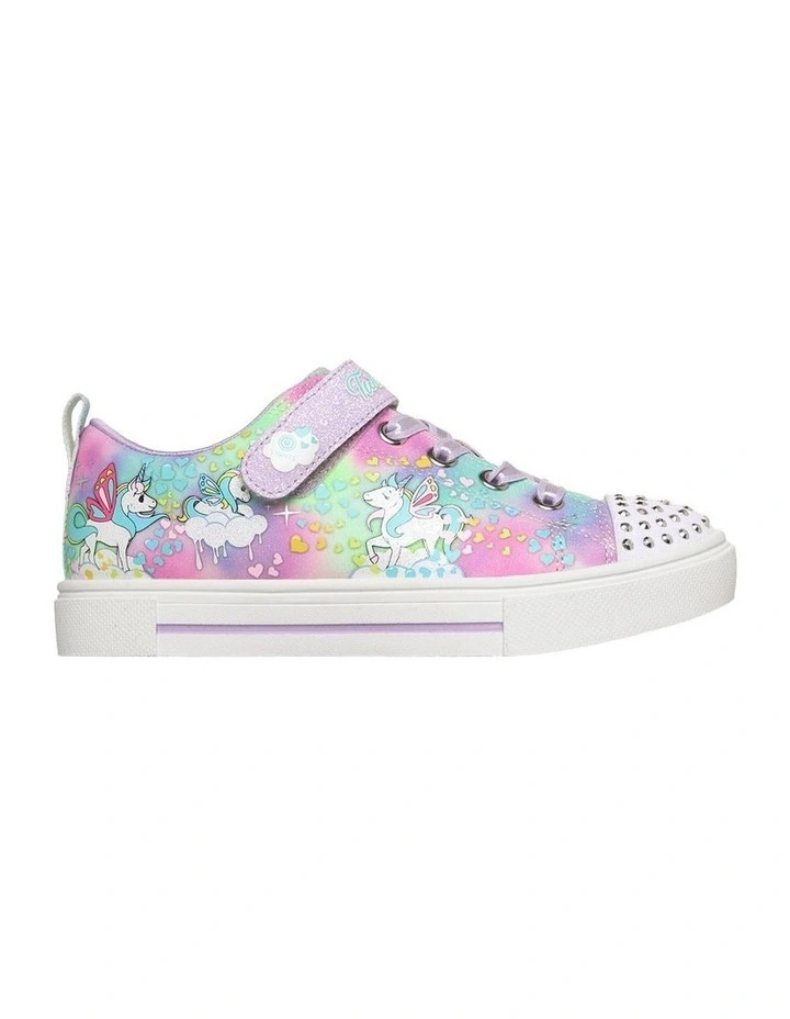 Twinkle Toes Sparks Unicorn Sneakers In Lavender image 1