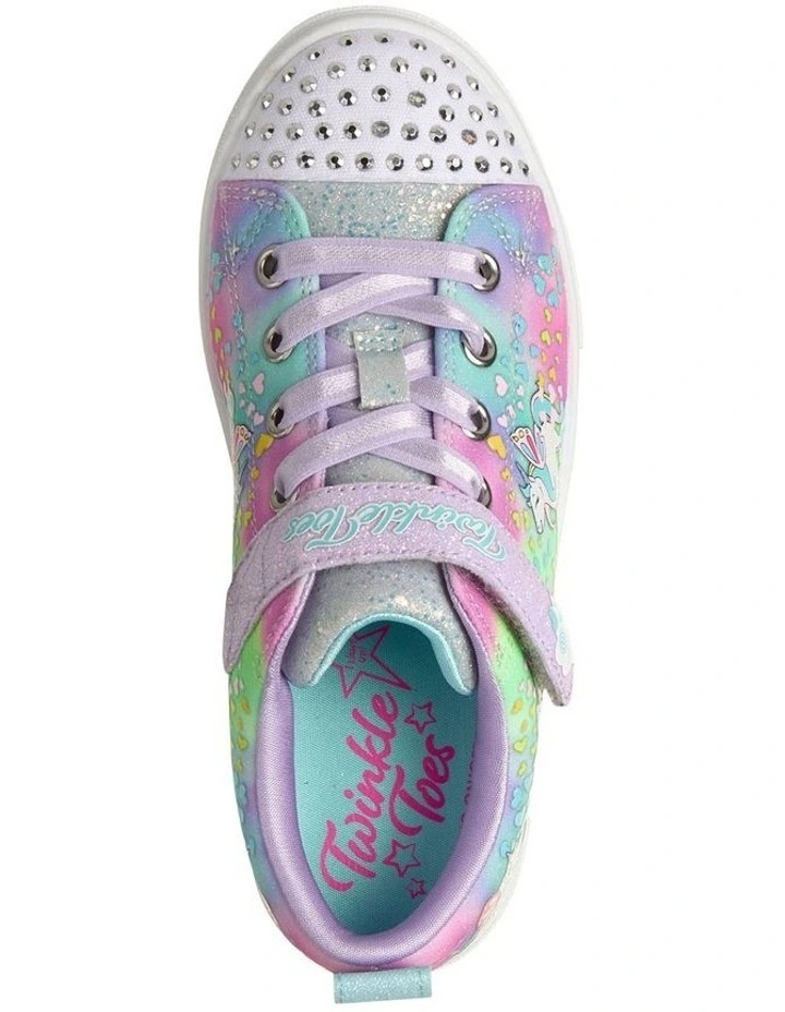 Twinkle Toes Sparks Unicorn Sneakers In Lavender image 3