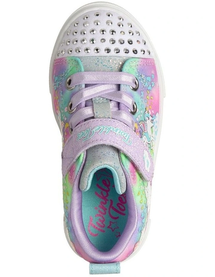 Twinkle Toes Unicorn Infant Sneakers In Lavender image 3