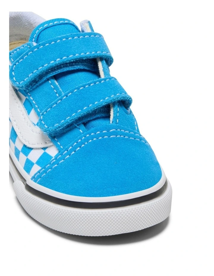 Old Skool V Check Infant Sneakers In Blue image 4