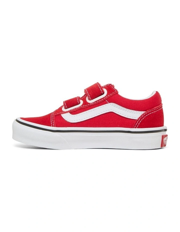 Old Skool V Youth Sneakers In Red image 2