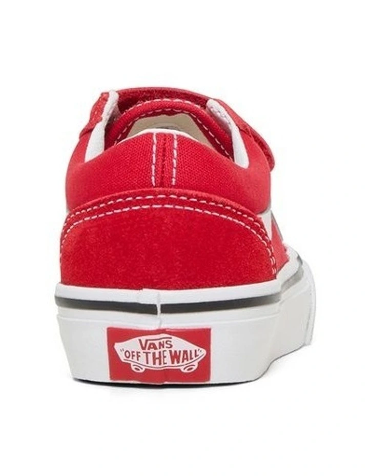 Old Skool V Youth Sneakers In Red image 3
